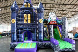 Аренда детского батута &quot;Замок Дракулы&quot; надувной батут для праздника в Москве