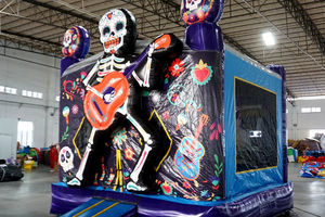 Аренда детского батута &quot;Танцующий Скелет&quot; надувной батут для праздника в Москве