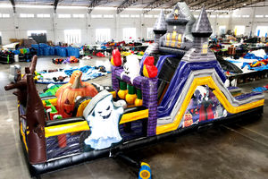 Аренда надувной полосы препятствий &quot;Хэллоуин&quot; надувной батут для праздника в Москве