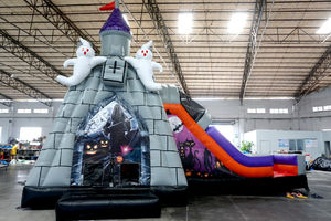 Аренда детского батута &quot;Крепость привидений&quot; надувной батут для праздника в Москве