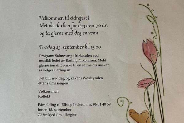 Velkommen til eldrefest