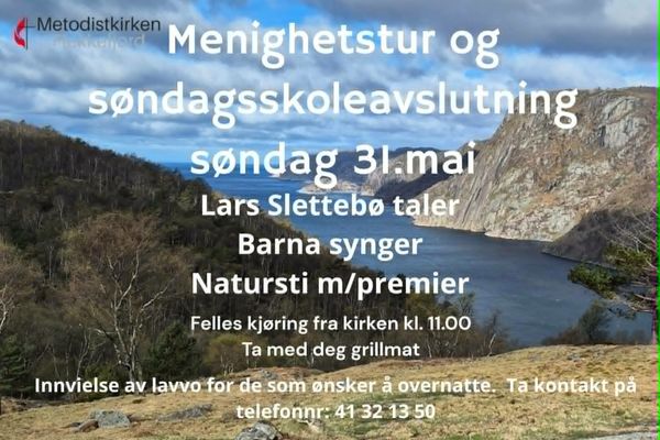 Menighetstur og søndagsskoleavslutning