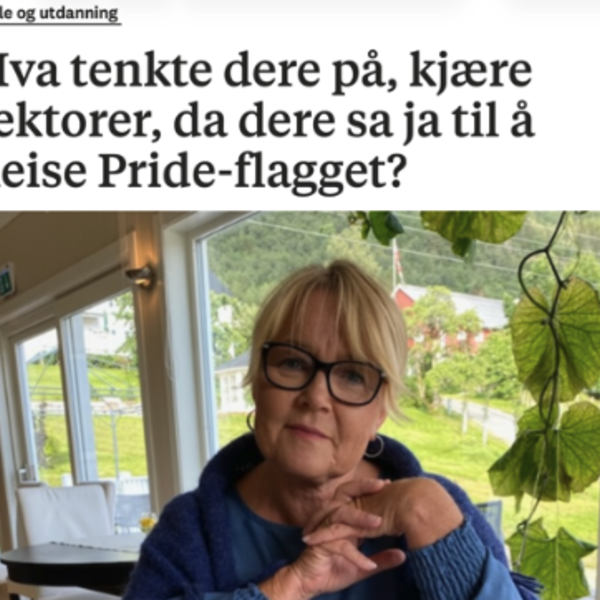Hva tenkte dere på, kjære rektorer, da dere sa ja til å heise Pride-flagget?