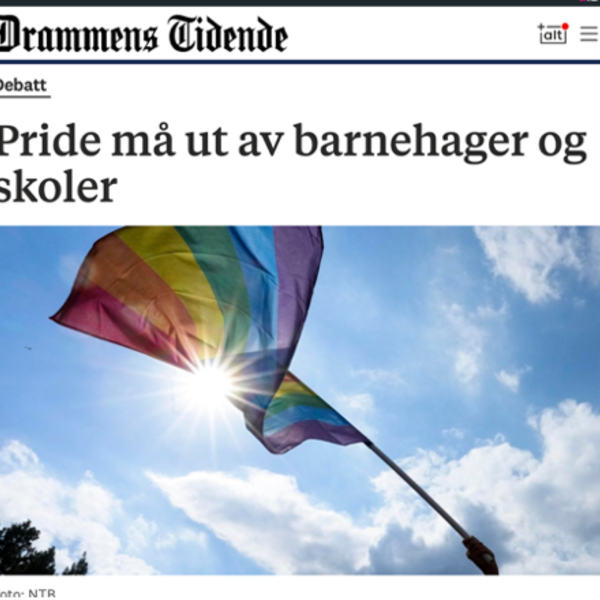 Pride må ut av barnehager og skoler