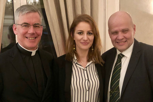 Met in Tirana with Deputy Justice Minister and the Pope´s Anuncio