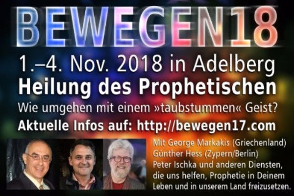 Conference in Adelberg, Germany: «Healing of the Prophetic»