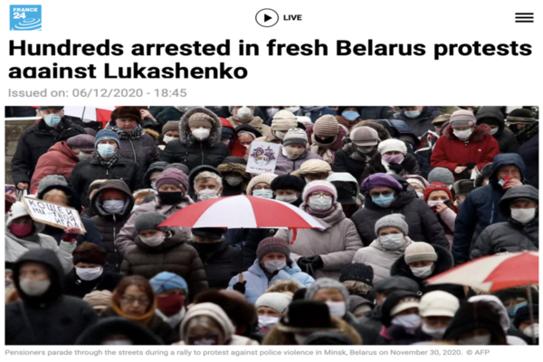 Mass Protests against Election Fraud in Belarus and USA should be supported by Mainstream Leaders and Media