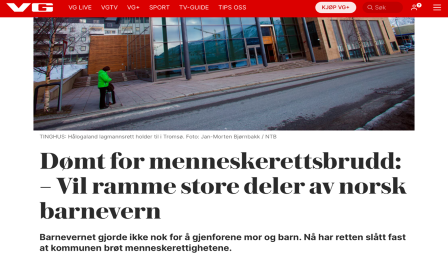 Knalltøff dom imot norsk barnevern