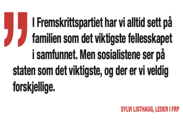 FrP-leder Sylvi Listhaug: – Vi må føde flere barn!