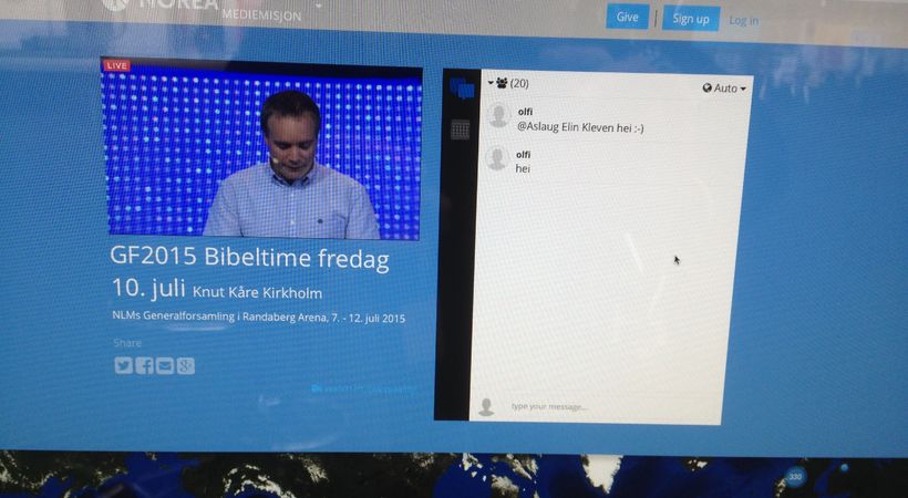 Videostream fra GF2015