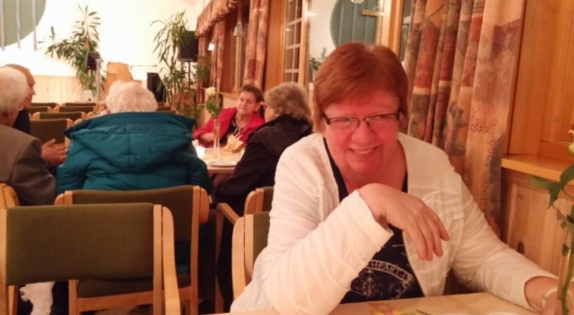 Lise Taraldsen under kveldsmaten etter Noreamøtet