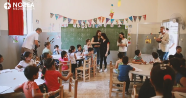 Møte med Child Center i flyktningeleir i Libanon.