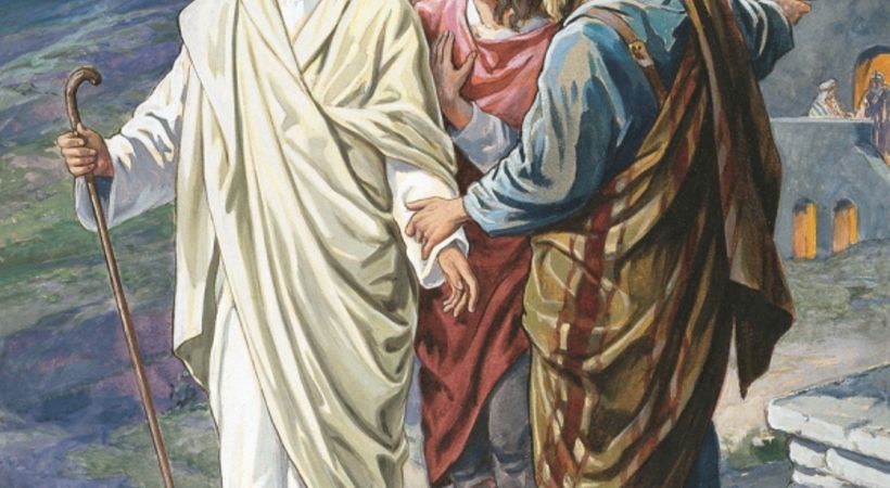 Jesus ble med inn til dem