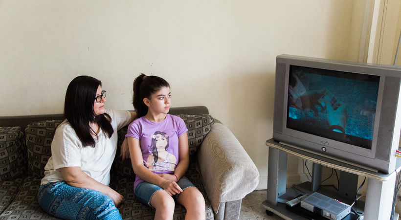 Kvinne fra Midtøsten til SAT-7 Kids: